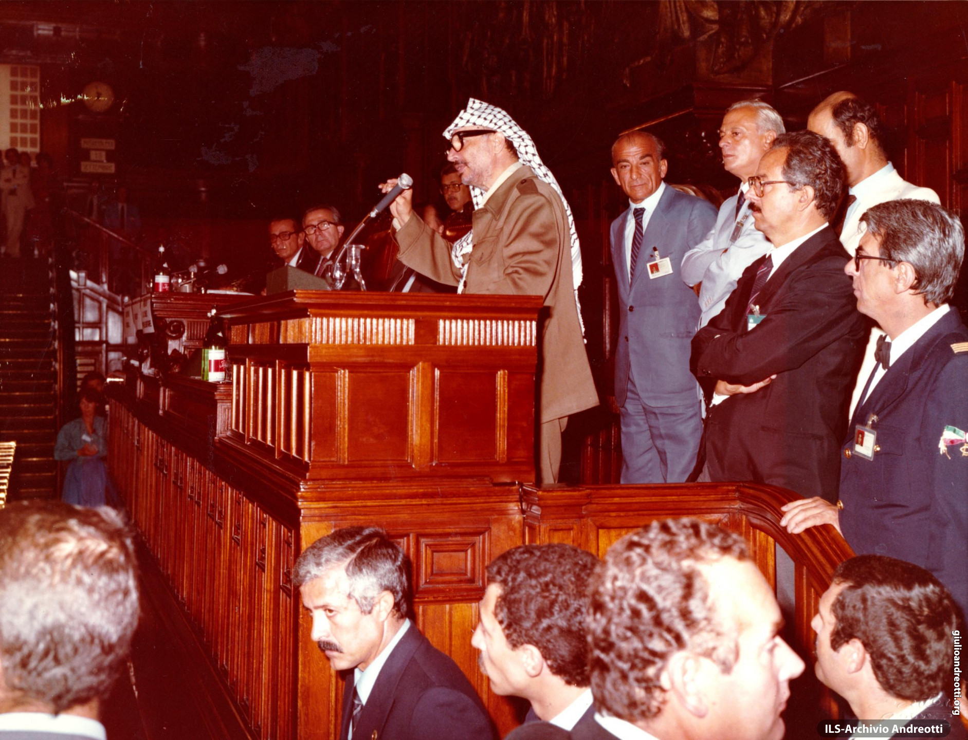 Settembre 1982. Arafat a Montecitorio