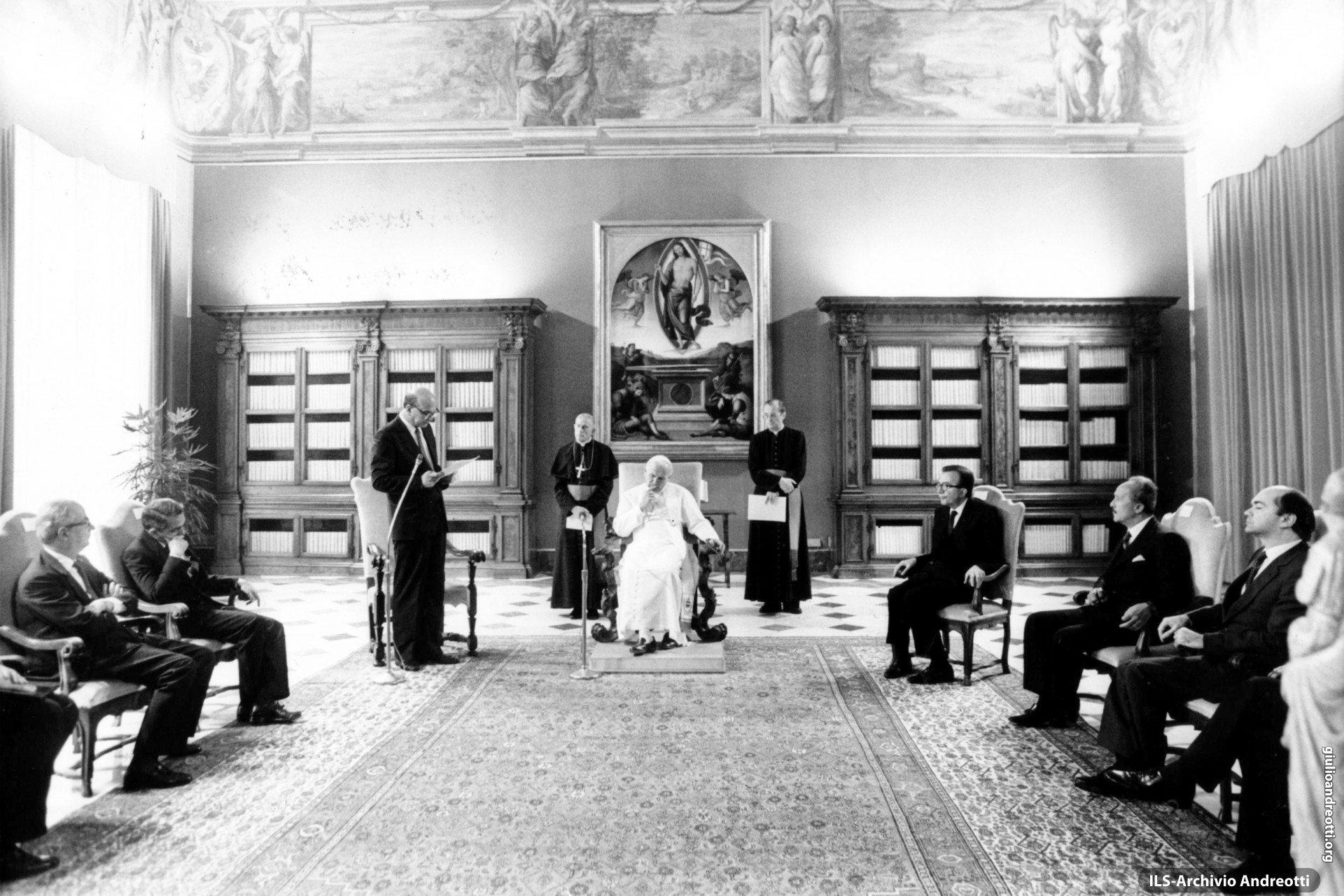 3 giugno 1985. Visita ufficiale in Vaticano del presidente del Consiglio Craxi