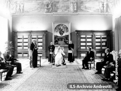3 giugno 1985. Visita ufficiale in Vaticano del presidente del Consiglio Craxi