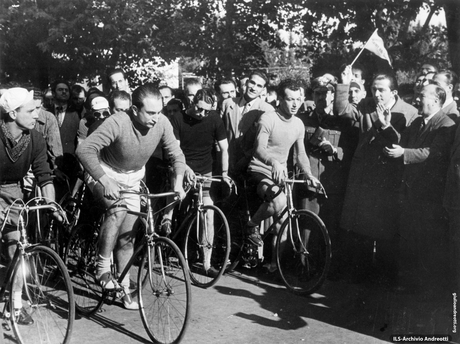 1948. Gara ciclistica fra giornalisti sportivi