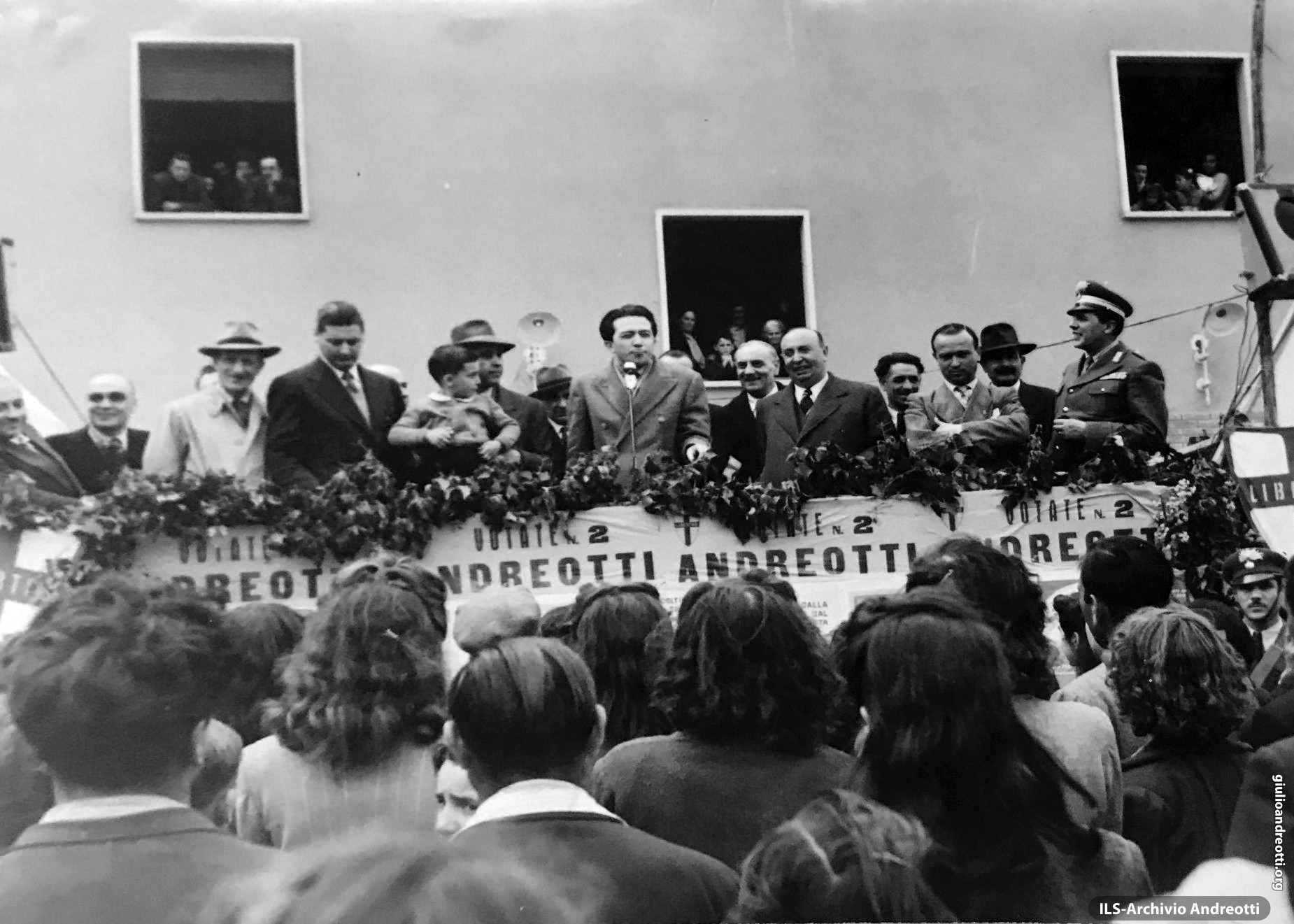 Campa elettorale del 1948. Comizio in Ciociaria