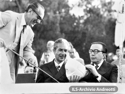 8 luglio 1972. Andreotti con Moro ai Giochi della Gioventù