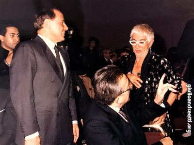 Con Lina Wertmuller e Silvio Berlusconi