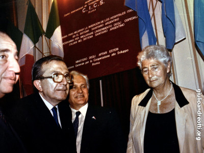 Con Susanna Agnelli, sottosegretaria agli Esteri, a una iniziativa del Comitato interministeriale per la cooperazione allo sviluppo