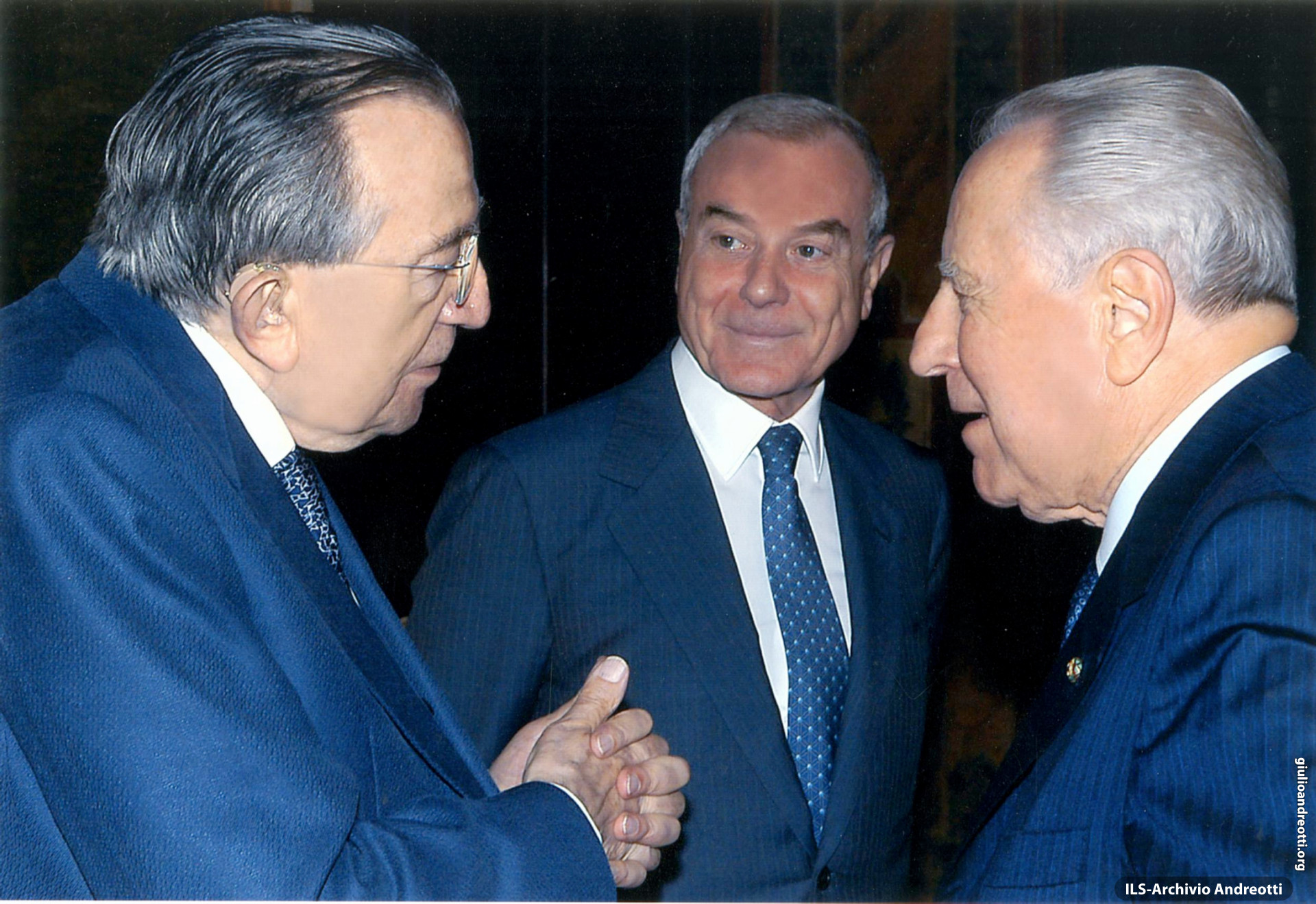 Con il presidente della Repubblica Azeglio Ciampi e Gianni Letta (foto Presidenza della Repubblica)