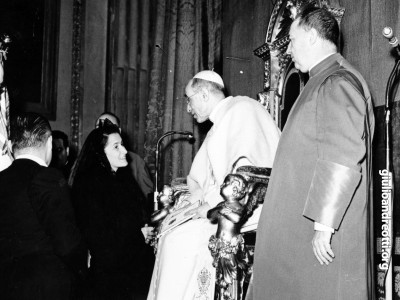 1950. Livia Andreotti in udienza da Pio XII