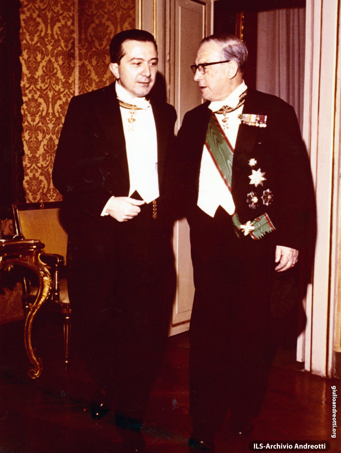 Il re di Svezia Gustavo VI in visita ufficiale a Roma nel 1967