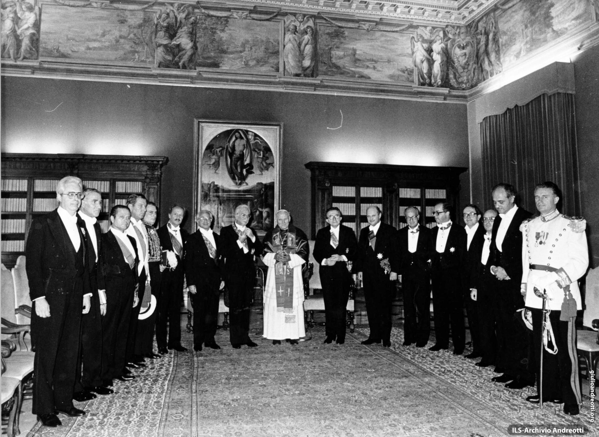 4 ottobre 1985. Visita ufficiale del presidente della Repubblica Cossiga a Giovanni Paolo II