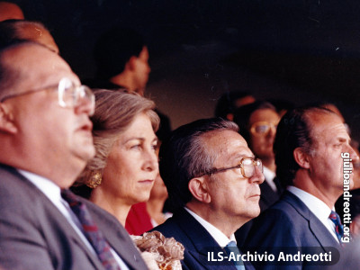 Accanto a Juan Carlos e Sofia di Spagna alle Olimpiadi di Barcellona del 1992