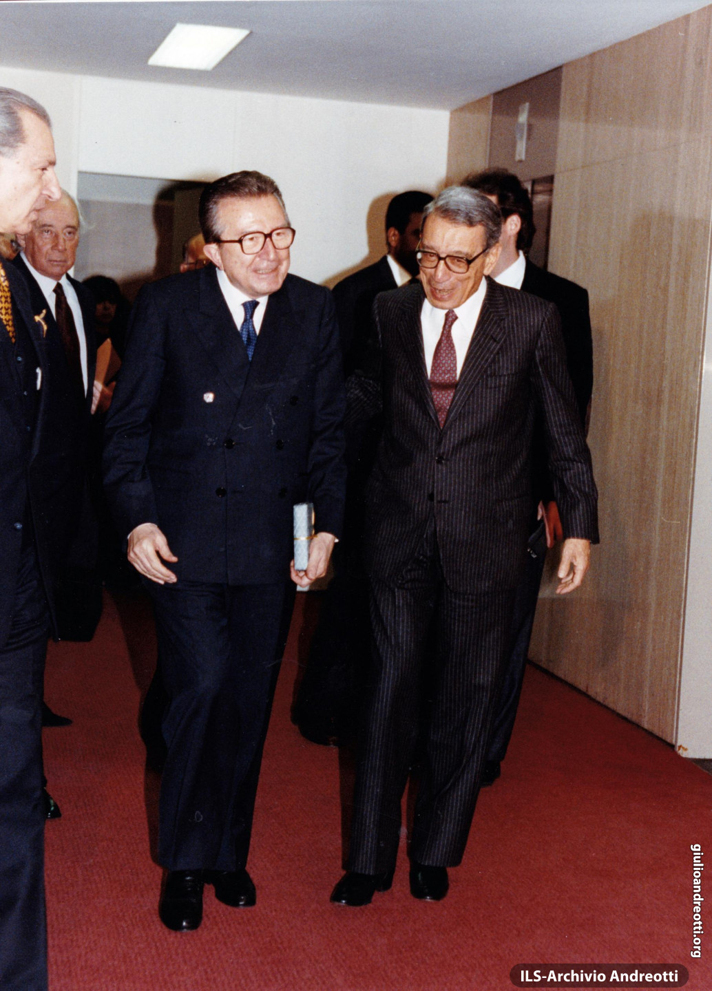 Incontro con il segretario generale dell’ONU, Boutros Ghali, a Roma nel 1993