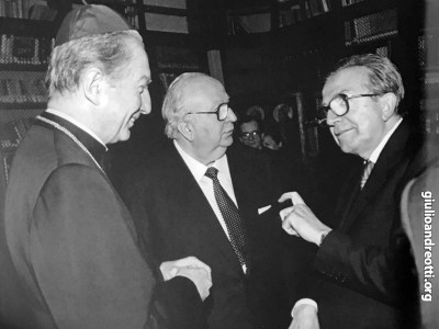 Con il cardinale Carlo Maria Martini e Giovanni Spadolini