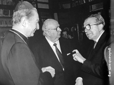 Con il cardinale Carlo Maria Martini e Giovanni Spadolini
