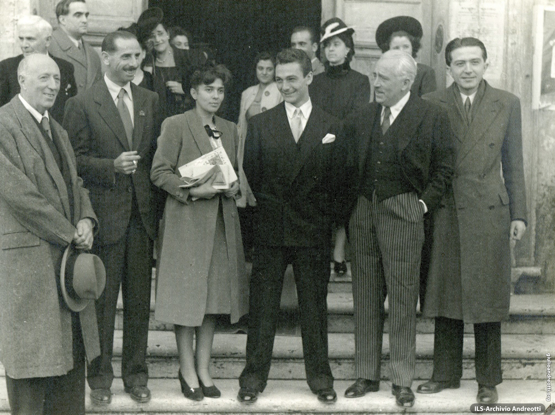 28 ottobre 1946. Nozze di Vincenzo Gambino con Clelia D'Inzillo, stretti amici di Andreotti.