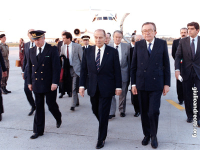 Con il presidente francese Mitterrand
