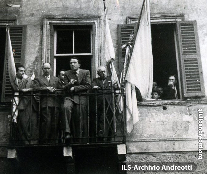 15 maggio 1947. Comizio di Andreotti a Carpineto.