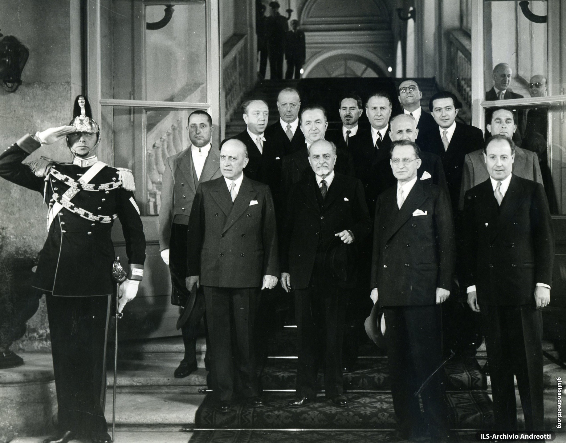 Maggio 1948. Presentazione al Quirinale del governo De Gasperi V.