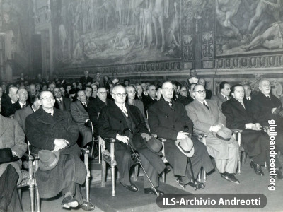 1948. Inaugurazione dell'anno accademico dell'Istituto studi romani.