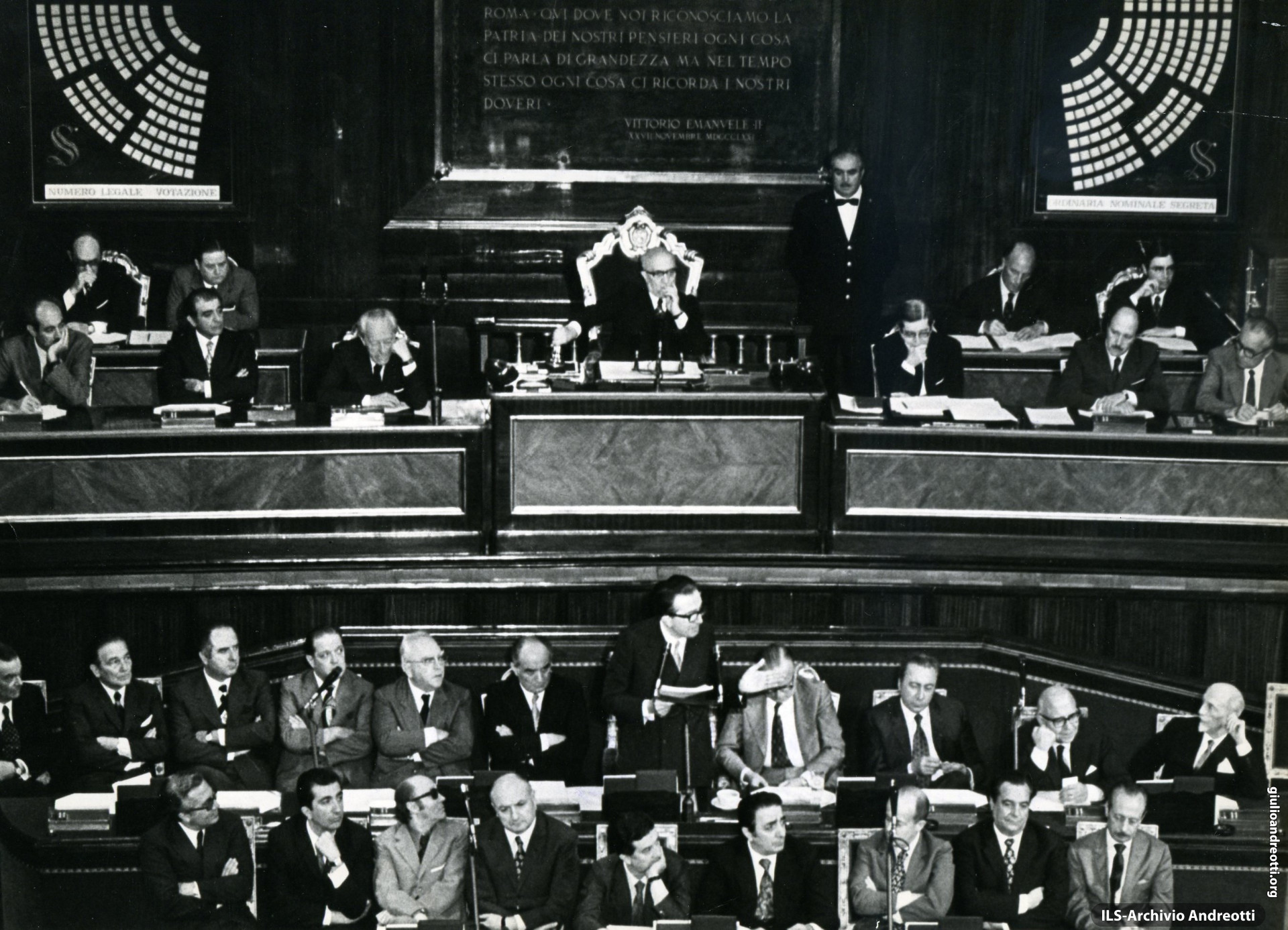 7 luglio 1972. Presentazione al Senato del Governo Andreotti II.