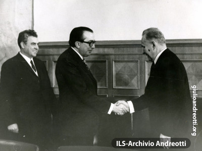 25 ottobre 1972. Colloqui con il presidente sovietico Kosigyn al Cremlino.