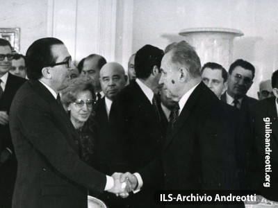 25 ottobre 1972. Colloqui con il presidente sovietico Kosigyn al Cremlino.