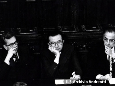 Andreotti in Parlamento nel 1972.