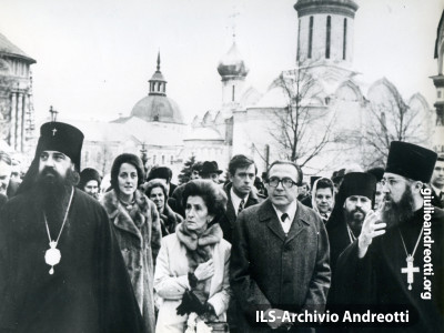 Andreotti durante la visita in URSS il 28 ottobre 1972.