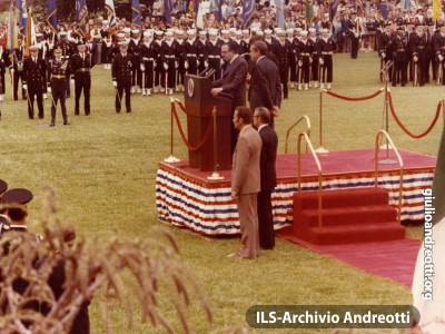 Visita di Andreotti in USA nell'aprile 1973.
