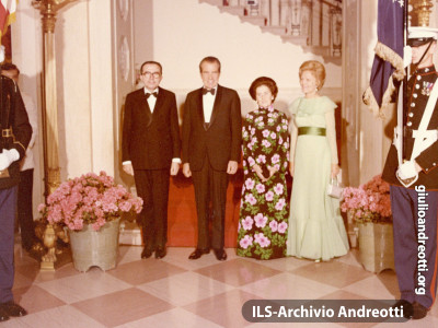 Visita di Andreotti in USA nell'aprile 1973.