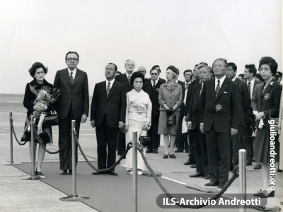 Visita di Andreotti in Giappone nel 1973.