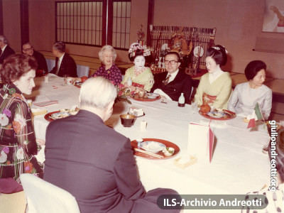 Visita di Andreotti in Giappone nel 1973.