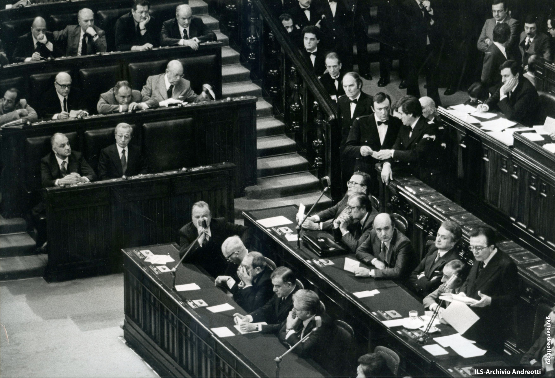 Presentazione del governo Andreotti IV alla Camera nel marzo 1978.