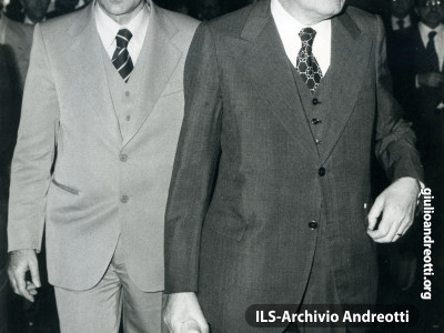 Andreotti e il Ministro della Difesa Ruffini.