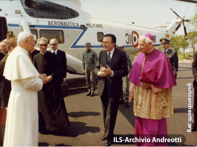 18 maggio 1979. Visita di Papa Giovanni Paolo II a Montecassino.