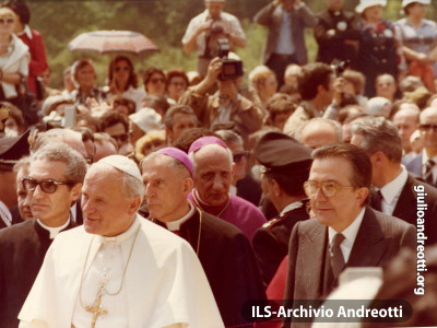 18 maggio 1979. Visita di Papa Giovanni Paolo II a Montecassino.