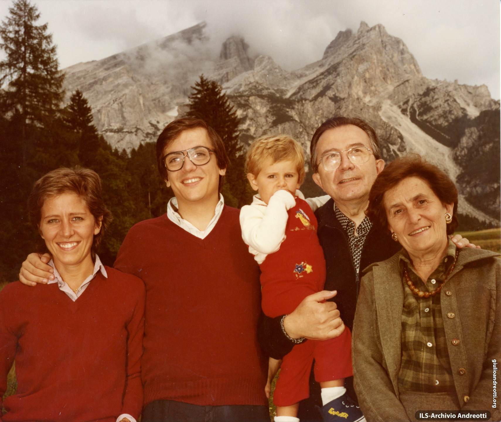 11 agosto 1981. Vacanze estive a Cortina.