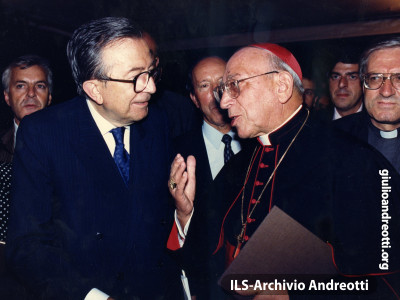 Andreotti con Agostino Casaroli.