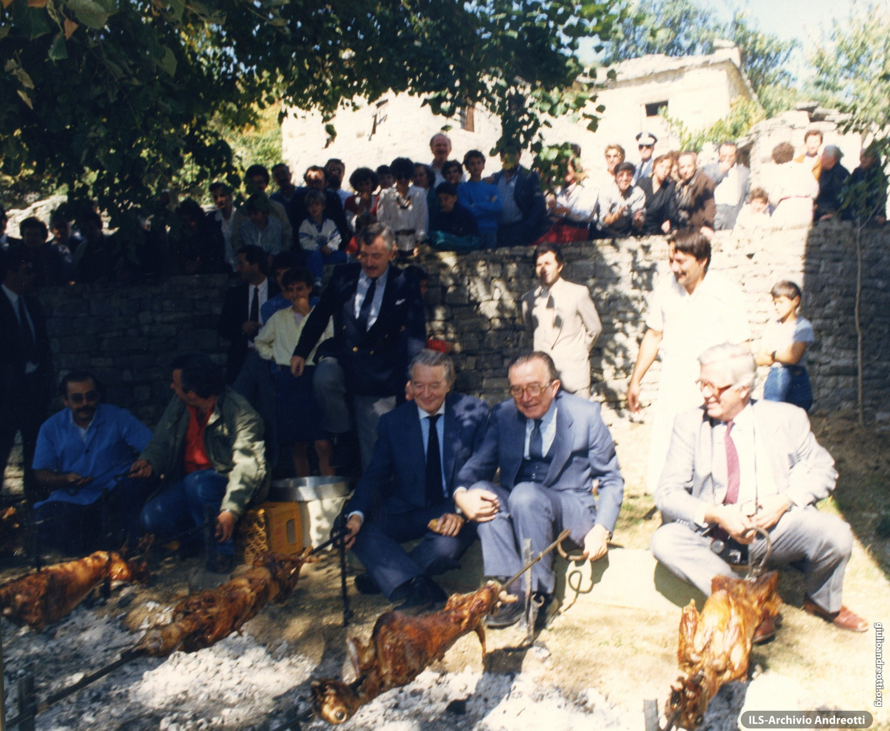1988. Andreotti al Consiglio dei ministri degli Esteri europei a Giannina in Grecia.