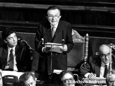 Luglio 1989. Presentazione al Senato del VI Governo Andreotti.