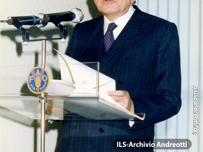 Discorso di Andreotti alla FAO nel 1989.