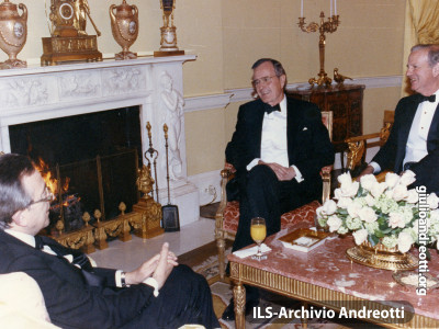 Marzo 1990. Visita ufficiale di Andreotti a Washington.