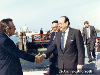 19 Ottobre 1990. Vertice italo-tedesco di Venezia.