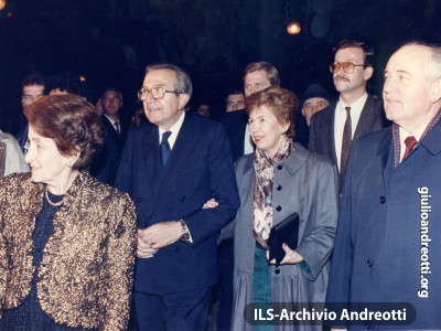 Novembre 1990. Gorbaciov a Roma per ritirare il premo Fiuggi.
