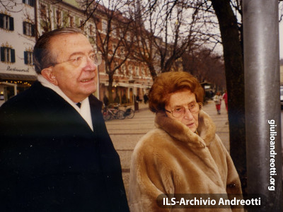 Andreotti con la moglie Livia.