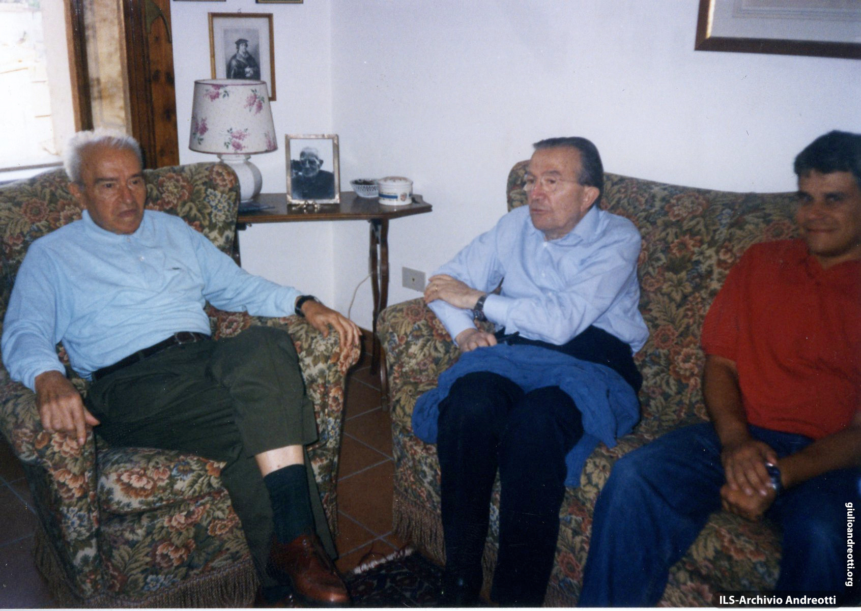 Agosto 1999. Lenola. Andreotti a casa di Pietro Ingrao.