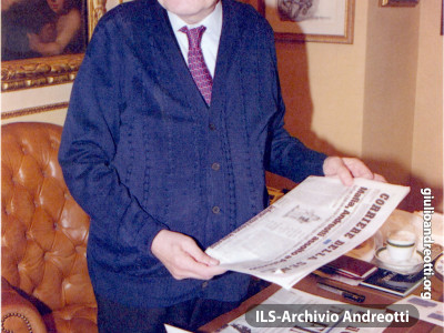 Settembre 1999. Andreotti il giorno dopo l'assoluzione in primo grado al processo di Palermo.