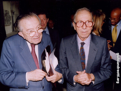 Andreotti con Antonio Ghirelli.