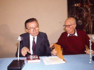 Andreotti con Indro Montanelli.