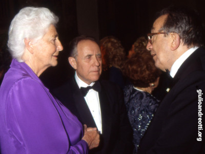 Andreotti con Susanna Agnelli e Carlo Azeglio Ciampi.