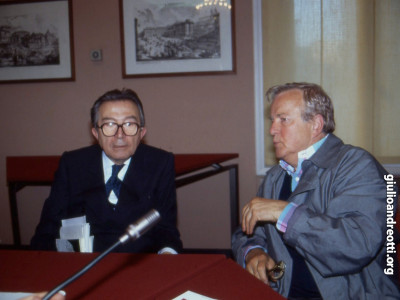 Andreotti con Franco Franco Zeffirelli.