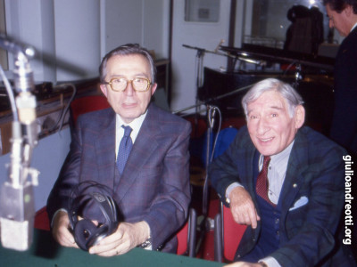 Andreotti con Renato Rascel.